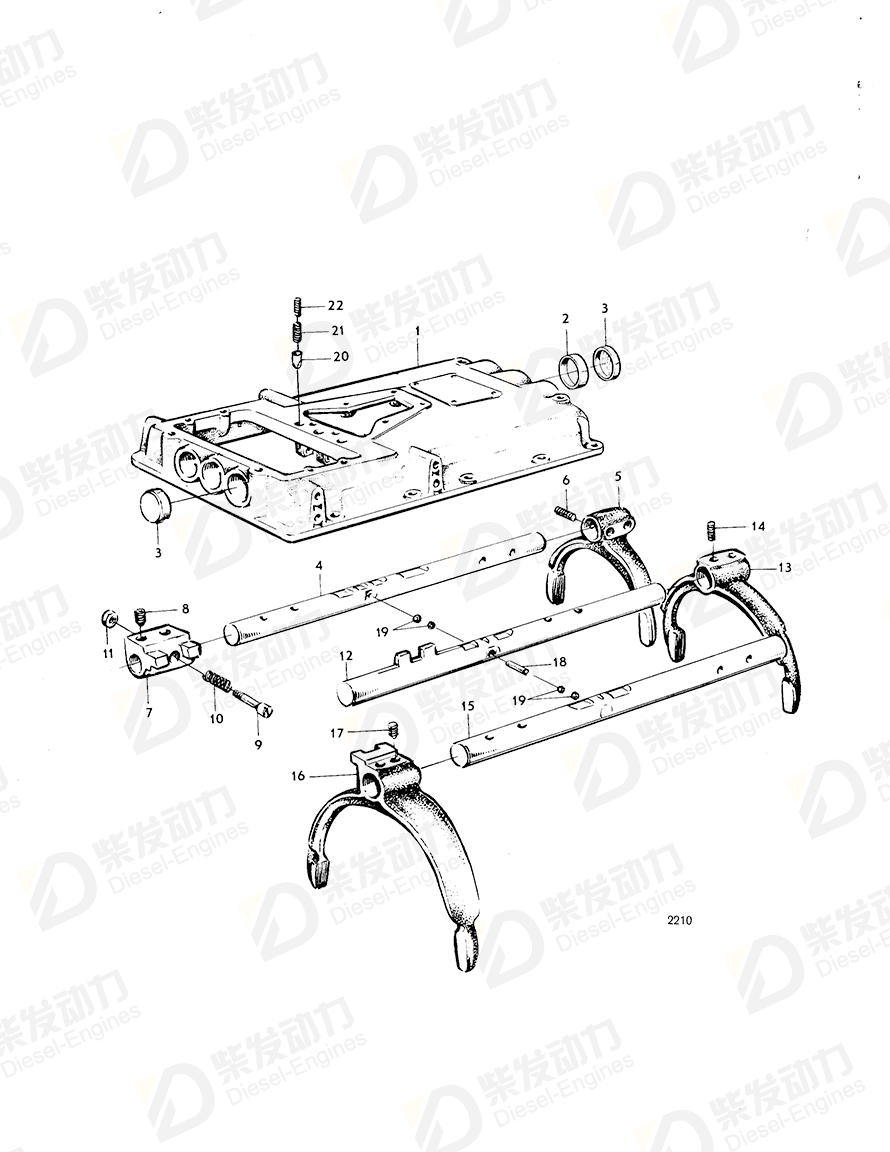 VOLVO Gearbox cover 346653 Drawing